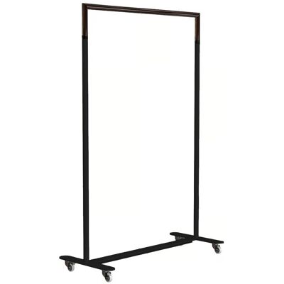 Frost Bukto Kleiderständer mit Rollen (schwarz matt / schwarz poliert, B 103,8cm... schwarz matt / schwarz poliert B 103,8cm Frost Bukto Kleiderständer mit Rollen (schwarz matt / schwarz poliert, B 103,8cm... schwarz matt / schwarz poliert B 103,8cm