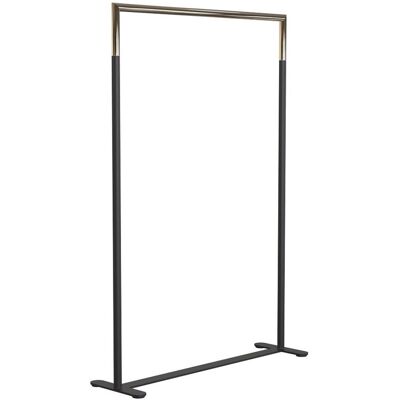 Frost Bukto Kleiderständer ohne Rollen (schwarz matt / gold poliert, B 102,8cm) schwarz matt / gold poliert B 102,8cm Frost Bukto Kleiderständer ohne Rollen (schwarz matt / gold poliert, B 102,8cm) schwarz matt / gold poliert B 102,8cm