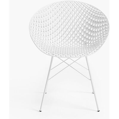 Kartell Weiß Smatrik Outdoor-Stuhl Kartell Weiß Smatrik Outdoor-Stuhl