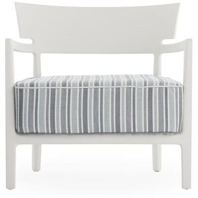 Kartell Cara Mat Outdoor Sessel (weiß / grün gestreift) weiß / grün gestreift Kartell Cara Mat Outdoor Sessel (weiß / grün gestreift) weiß / grün gestreift