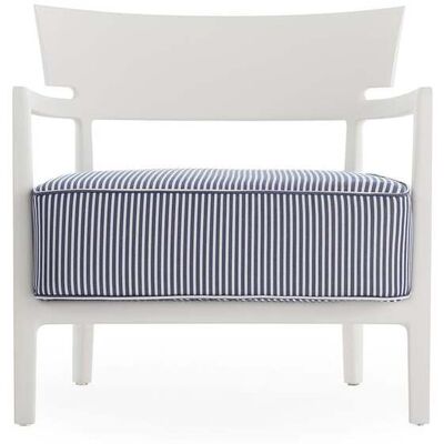 Kartell Cara Mat Outdoor Sessel (weiß / blau gestreift) weiß / blau gestreift Kartell Cara Mat Outdoor Sessel (weiß / blau gestreift) weiß / blau gestreift