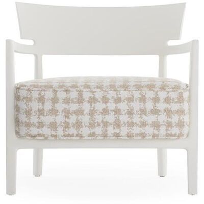 Kartell Cara Mat Sessel (weiß / Stoff Fancy beige) weiß / Stoff Fancy beige Kartell Cara Mat Sessel (weiß / Stoff Fancy beige) weiß / Stoff Fancy beige