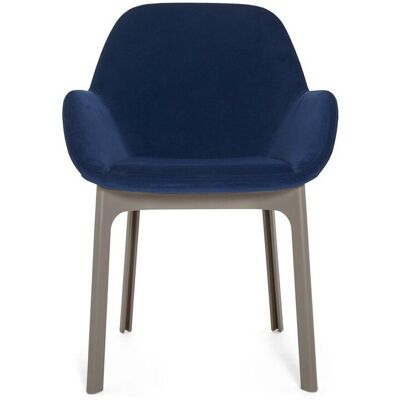 Kartell Clap Sessel (taupe / Stoff Aquaclean® blau) taupe / Stoff Aquaclean® blau Kartell Clap Sessel (taupe / Stoff Aquaclean® blau) taupe / Stoff Aquaclean® blau