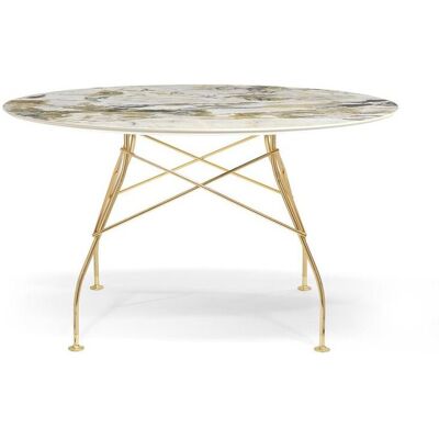 Kartell Glossy Marble Tisch rund groß (gold / Marmoroptik Symphony) gold / Marmoroptik Symphony Kartell Glossy Marble Tisch rund groß (gold / Marmoroptik Symphony) gold / Marmoroptik Symphony