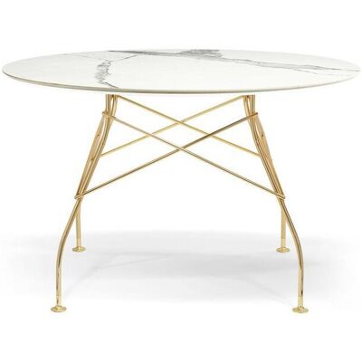 Kartell Glossy Marble Tisch rund (gold / Marmoroptik weiß) gold / Marmoroptik weiß Kartell Glossy Marble Tisch rund (gold / Marmoroptik weiß) gold / Marmoroptik weiß
