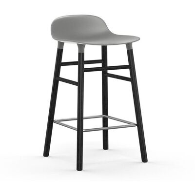 Normann Copenhagen Barhocker (grau, Eiche schwarz, Kunststoff, H 65cm) grau Eiche schwarz Kunststoff H 65cm Normann Copenhagen Barhocker (grau, Eiche schwarz, Kunststoff, H 65cm) grau Eiche schwarz Kunststoff H 65cm