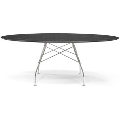 Kartell Glossy Marble Esstisch (verchromt / Marmoroptik schwarz) verchromt / Marmoroptik schwarz Kartell Glossy Marble Esstisch (verchromt / Marmoroptik schwarz) verchromt / Marmoroptik schwarz