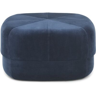 Normann Copenhagen Dunkelblauer Velours Circus Pouf - Pouf Normann Copenhagen Dunkelblauer Velours Circus Pouf - Pouf