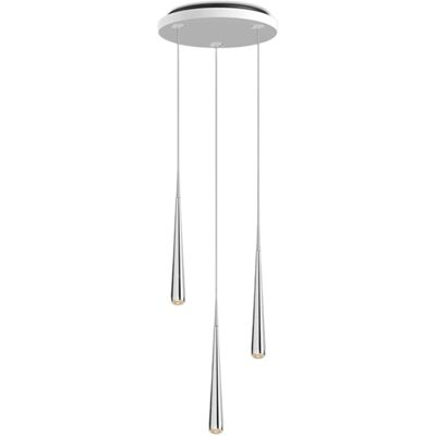 GRAU NiceOne Rain Trio 30 LED Deckenleuchte (Aluminium poliert / grau / weiß) Aluminium poliert / grau / weiß GRAU NiceOne Rain Trio 30 LED Deckenleuchte (Aluminium poliert / grau / weiß) Aluminium poliert / grau / weiß