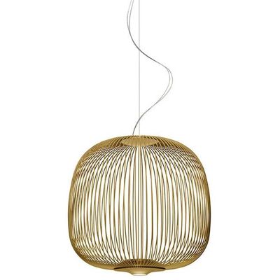 Foscarini Spokes 2 Midi Pendelleuchte (goldgelb, nicht dimmbar) goldgelb nicht dimmbar Foscarini Spokes 2 Midi Pendelleuchte (goldgelb, nicht dimmbar) goldgelb nicht dimmbar