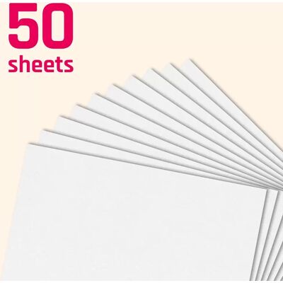 INF 100 g weißes Kartonpapier, 8K (27,3 x 38,9 cm), 50 Blatt INF 100 g weißes Kartonpapier, 8K (27,3 x 38,9 cm), 50 Blatt