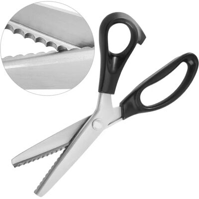 INF Zackenschere Dreieckige gezackte Schere 5mm - Zickzackkante Stoffschere INF Zackenschere Dreieckige gezackte Schere 5mm - Zickzackkante Stoffschere