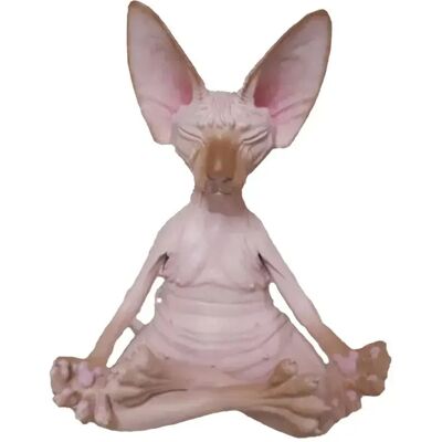 INF Große Sphinx Katze Meditationsfigur – Kreative Deko für Zuhause & Büro Rosa INF Große Sphinx Katze Meditationsfigur – Kreative Deko für Zuhause & Büro Rosa