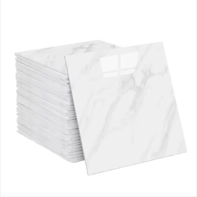 INF Ölbeständige Dekorative Wandaufkleber - Weißer Marmoreffekt, Selbstklebend, 4er-Pack INF Ölbeständige Dekorative Wandaufkleber - Weißer Marmoreffekt, Selbstklebend, 4er-Pack
