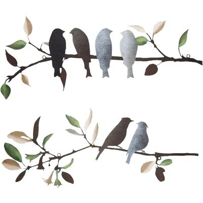 INF Eisen-Baumast Vogel-Wanddekoration – Minimalistische grüne Metall-Vogel-Wandkunst für Schlafzimmer und Arbeitszimmer, 40cm INF Eisen-Baumast Vogel-Wanddekoration – Minimalistische grüne Metall-Vogel-Wandkunst für Schlafzimmer und Arbeitszimmer, 40cm