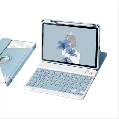 INF 360° Drehbar Bluetooth Tastatur Hülle mit Ständer kompatibel mit iPad 10. Generation 10.9" 2022 - Blau INF 360° Drehbar Bluetooth Tastatur Hülle mit Ständer kompatibel mit iPad 10. Generation 10.9" 2022 - Blau