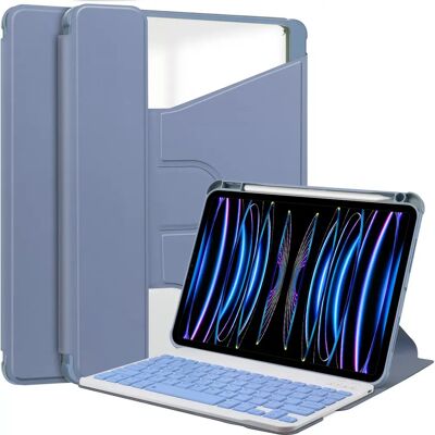 INF 360° Drehbarer Ständer Bluetooth Tastatur Hülle kompatibel mit iPad Air 4/Air 5 10.9" - Lavendel Lila INF 360° Drehbarer Ständer Bluetooth Tastatur Hülle kompatibel mit iPad Air 4/Air 5 10.9" - Lavendel Lila