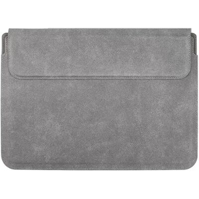 INF Leder Laptop Hülle 15/16 Zoll kompatibel mit Macbook, Dell, Lenovo - Multifunktional Schutzhülle Grau INF Leder Laptop Hülle 15/16 Zoll kompatibel mit Macbook, Dell, Lenovo - Multifunktional Schutzhülle Grau