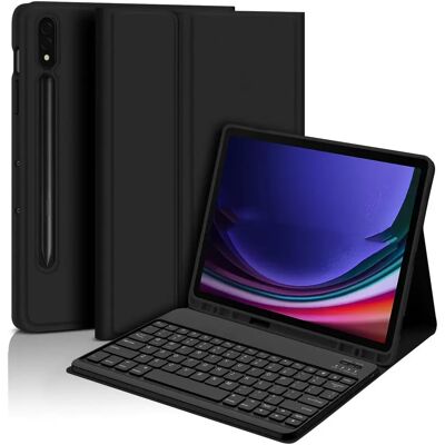 INF Bluetooth-Tastaturhülle + Tastatur kompatibel mit Samsung Tab S10 FE Plus 13,1 Zoll 2025 - Schwarz INF Bluetooth-Tastaturhülle + Tastatur kompatibel mit Samsung Tab S10 FE Plus 13,1 Zoll 2025 - Schwarz
