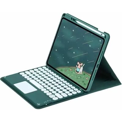 INF Dunkelgrüne Bluetooth Tastatur Magnetische Hülle mit Touchpad für iPad Pro 11 Zoll (2018-2022) kompatibel mit APPLE INF Dunkelgrüne Bluetooth Tastatur Magnetische Hülle mit Touchpad für iPad Pro 11 Zoll (2018-2022) kompatibel mit APPLE
