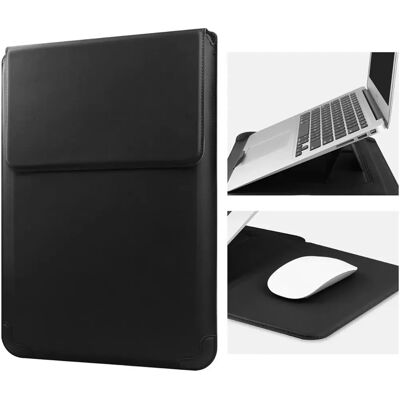 INF 15.4/15.6 Zoll Laptop Hülle mit Kühlständer, Multifunktionale PU Notebook Tasche INF 15.4/15.6 Zoll Laptop Hülle mit Kühlständer, Multifunktionale PU Notebook Tasche