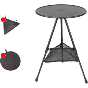 INF Ultraleichter runder Tisch aus Aluminiumlegierung – Ideal für Camping & Picknicks Schwarz INF Ultraleichter runder Tisch aus Aluminiumlegierung – Ideal für Camping & Picknicks Schwarz