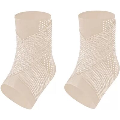 INF Sport-Knöchelbandage (verbessertes Silikonband) M Beige INF Sport-Knöchelbandage (verbessertes Silikonband) M Beige