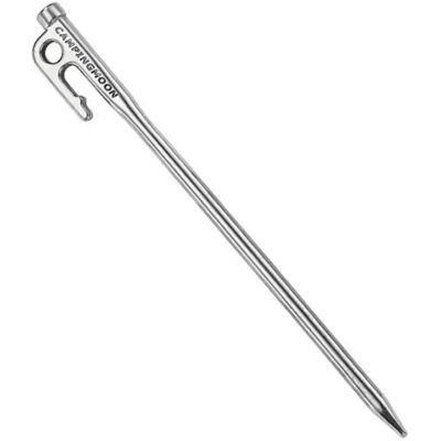 INF 420 Edelstahl Zeltpflöcke - Verstärkter Kopf, Bogen-Spitze, Korrosionsbeständige Camping-Heringe (S 26cm, L 35cm) S INF 420 Edelstahl Zeltpflöcke - Verstärkter Kopf, Bogen-Spitze, Korrosionsbeständige Camping-Heringe (S 26cm, L 35cm) S