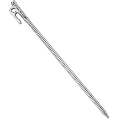 INF 420 Edelstahl Zeltpflöcke - Verstärkter Kopf, Bogen-Spitze, Korrosionsbeständige Camping-Heringe (S 26cm, L 35cm) L INF 420 Edelstahl Zeltpflöcke - Verstärkter Kopf, Bogen-Spitze, Korrosionsbeständige Camping-Heringe (S 26cm, L 35cm) L