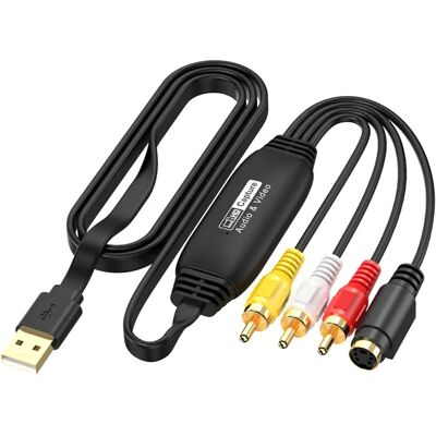 INF USB-Video-Capture-Karte – CVBS & S-Video Eingang, 1080P UVC-Aufnahme, YUV422/MJPEG, USB-Audio 96KHz INF USB-Video-Capture-Karte – CVBS & S-Video Eingang, 1080P UVC-Aufnahme, YUV422/MJPEG, USB-Audio 96KHz