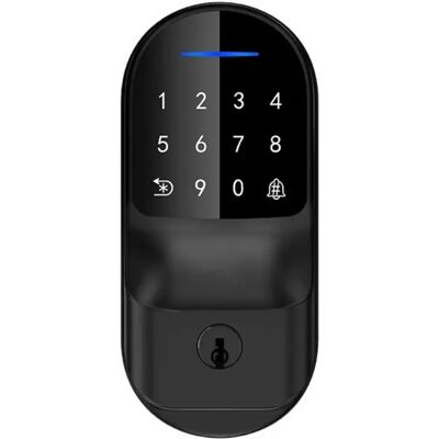 INF Tuya Bluetooth Smart Door Lock kompatibel mit Passwort, RFID-Karte und mechanischem Schlüssel - Einfacher Riegel aus INF Tuya Bluetooth Smart Door Lock kompatibel mit Passwort, RFID-Karte und mechanischem Schlüssel - Einfacher Riegel aus