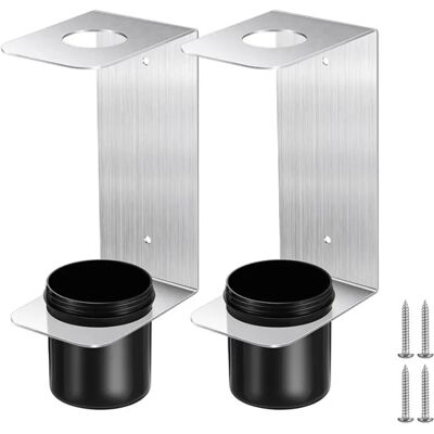 INF Aluminium-Trichterhalter 2er-Set – Wandhalterung für Öl, Kraftstoff, Getriebe- und Kühlmitteltrichter, Silber INF Aluminium-Trichterhalter 2er-Set – Wandhalterung für Öl, Kraftstoff, Getriebe- und Kühlmitteltrichter, Silber