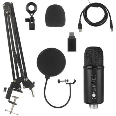 INF BM-86A USB Kondensator Mikrofon Set - Studioaufnahme & Streaming Mikrofon INF BM-86A USB Kondensator Mikrofon Set - Studioaufnahme & Streaming Mikrofon