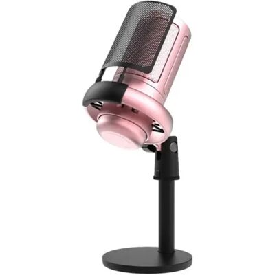 INF Rosa USB-Kondensator-Gaming-Mikrofon mit Popfilter, One-Touch-Stummschaltung und Plug-and-Play für PC-Streaming INF Rosa USB-Kondensator-Gaming-Mikrofon mit Popfilter, One-Touch-Stummschaltung und Plug-and-Play für PC-Streaming