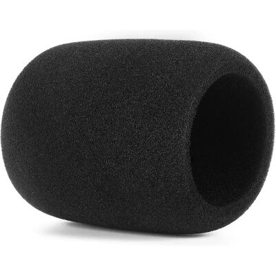 INF Schaumstoff-Mikrofon-Windschutz kompatibel mit JBL PartyBox Wireless Mic – Schwarzer Pop-Filter zur Geräusch- und INF Schaumstoff-Mikrofon-Windschutz kompatibel mit JBL PartyBox Wireless Mic – Schwarzer Pop-Filter zur Geräusch- und