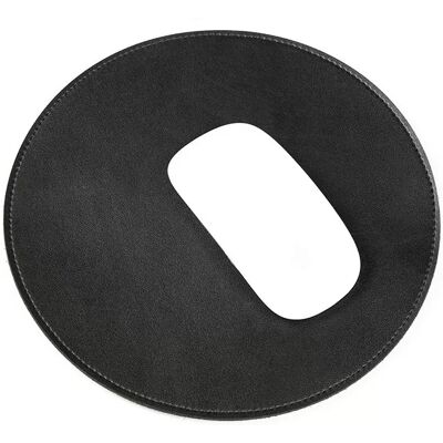 INF Rundes Mauspad aus Mikrofaser Schwarz INF Rundes Mauspad aus Mikrofaser Schwarz
