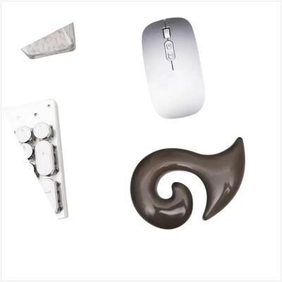 INF Transparentes Silikon-Mauspad – Ergonomische Handgelenkstütze für Komfort Schwarz INF Transparentes Silikon-Mauspad – Ergonomische Handgelenkstütze für Komfort Schwarz
