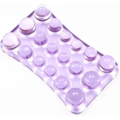 INF Transparentes Silikon-Mauspad – Ergonomische Handgelenkstütze für Komfort Violett INF Transparentes Silikon-Mauspad – Ergonomische Handgelenkstütze für Komfort Violett