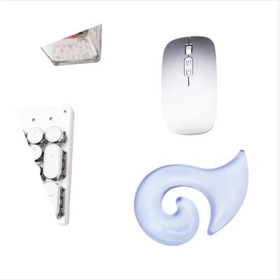 INF Transparentes Silikon-Mauspad – Ergonomische Handgelenkstütze für Komfort Blau INF Transparentes Silikon-Mauspad – Ergonomische Handgelenkstütze für Komfort Blau