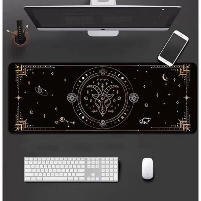 INF Zwölf Sternzeichen Gaming Mauspad - Steinbock Design, 90x40cm, Rutschfest & Leicht zu Reinigen INF Zwölf Sternzeichen Gaming Mauspad - Steinbock Design, 90x40cm, Rutschfest & Leicht zu Reinigen