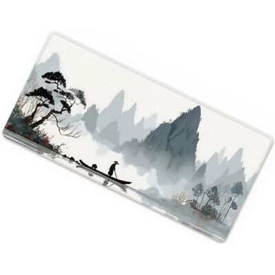 INF Chinesisches Stil Mauspad – Groß 30cm x 60cm x 0.3cm, Stoffoberfläche, Gummibasis, Genähte Kante, Rutschfest, Waschbar INF Chinesisches Stil Mauspad – Groß 30cm x 60cm x 0.3cm, Stoffoberfläche, Gummibasis, Genähte Kante, Rutschfest, Waschbar