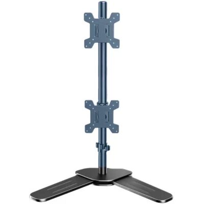 INF Vertikaler Dual-Monitor-Ständer – Bohrfreie Dual-Monitor-Halterung für 14 to 27 inch Bildschirme, Kaltgewalzter Stahl, 360° INF Vertikaler Dual-Monitor-Ständer – Bohrfreie Dual-Monitor-Halterung für 14 to 27 inch Bildschirme, Kaltgewalzter Stahl, 360°