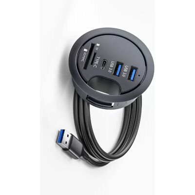 INF Vielseitiger USB 3.0 Hub mit Kartenleser und USB-Splitter INF Vielseitiger USB 3.0 Hub mit Kartenleser und USB-Splitter