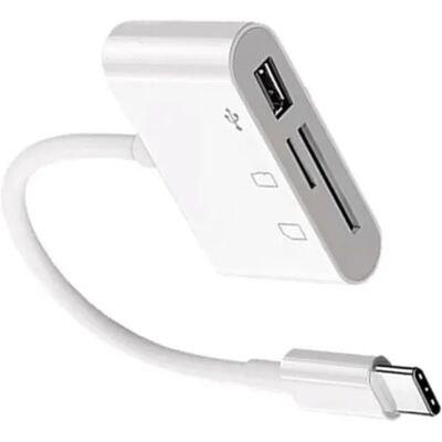 INF Type-C 3-in-1 SD+TF+USB Kartenleser Adapter 2er-Set, Hochgeschwindigkeits-Transfer, kompatibel mit iPad PRO und kompatibel INF Type-C 3-in-1 SD+TF+USB Kartenleser Adapter 2er-Set, Hochgeschwindigkeits-Transfer, kompatibel mit iPad PRO und kompatibel