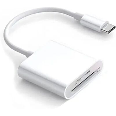 INF Type-C zu SD/TF Dual-Kartenleser 2er-Pack — USB-C SD-Kartenleser mit USB-A-Ausgang, OTG- & USB2.0-Unterstützung, kompakt INF Type-C zu SD/TF Dual-Kartenleser 2er-Pack — USB-C SD-Kartenleser mit USB-A-Ausgang, OTG- & USB2.0-Unterstützung, kompakt