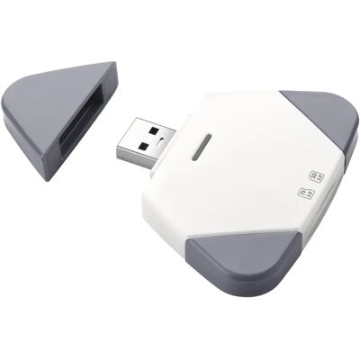 INF 3-in-1 magnetischer SD/TF Kartenleser – Plug-and-Play, kompatibel mit Apple Lightning, USB-C und USB-A, offizielles Weiß INF 3-in-1 magnetischer SD/TF Kartenleser – Plug-and-Play, kompatibel mit Apple Lightning, USB-C und USB-A, offizielles Weiß