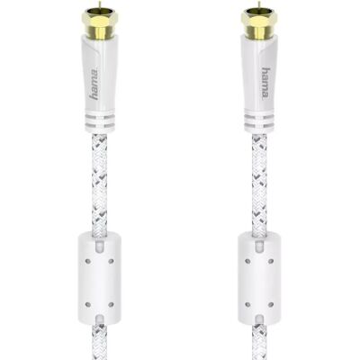 Hama Kabelantenne SAT 120dB F-Stecker-F-Stecker Weiß 5m Hama Kabelantenne SAT 120dB F-Stecker-F-Stecker Weiß 5m