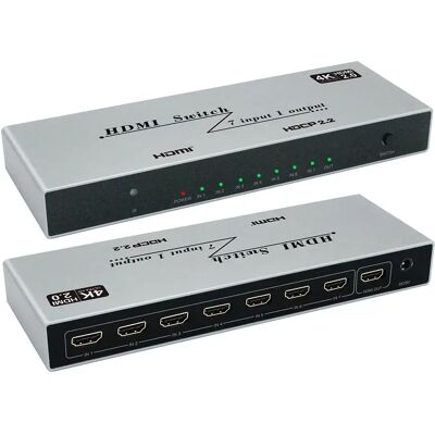 INF YZ-A072-V0 4K HDMI Switcher 7 in 1 Out mit IR-Fernbedienung INF YZ-A072-V0 4K HDMI Switcher 7 in 1 Out mit IR-Fernbedienung