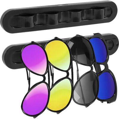 INF 2er-Pack Wandmontierter Wellen-Sonnenbrillenhalter, Brillen-Organizer Schwarz INF 2er-Pack Wandmontierter Wellen-Sonnenbrillenhalter, Brillen-Organizer Schwarz