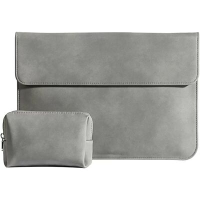 INF Laptop-Hülle mit Stand — PU-Leder Sleeve mit Magnetverschluss, wasserabweisend, passt für 13/14/16 inch, Zubehörtäschchen, Dunkelgrau 14 Zoll INF Laptop-Hülle mit Stand — PU-Leder Sleeve mit Magnetverschluss, wasserabweisend, passt für 13/14/16 inch, Zubehörtäschchen, Dunkelgrau 14 Zoll